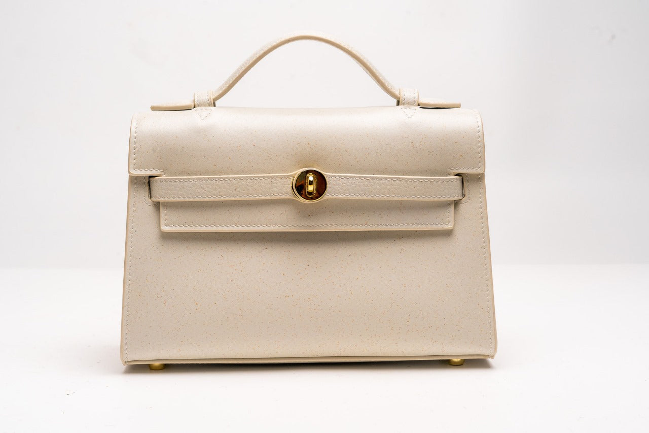 plant-based leather bag