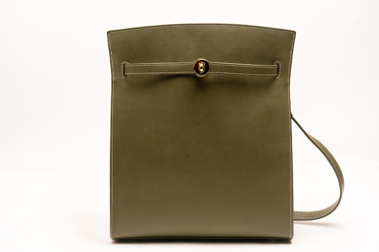  plant-based leather satchel